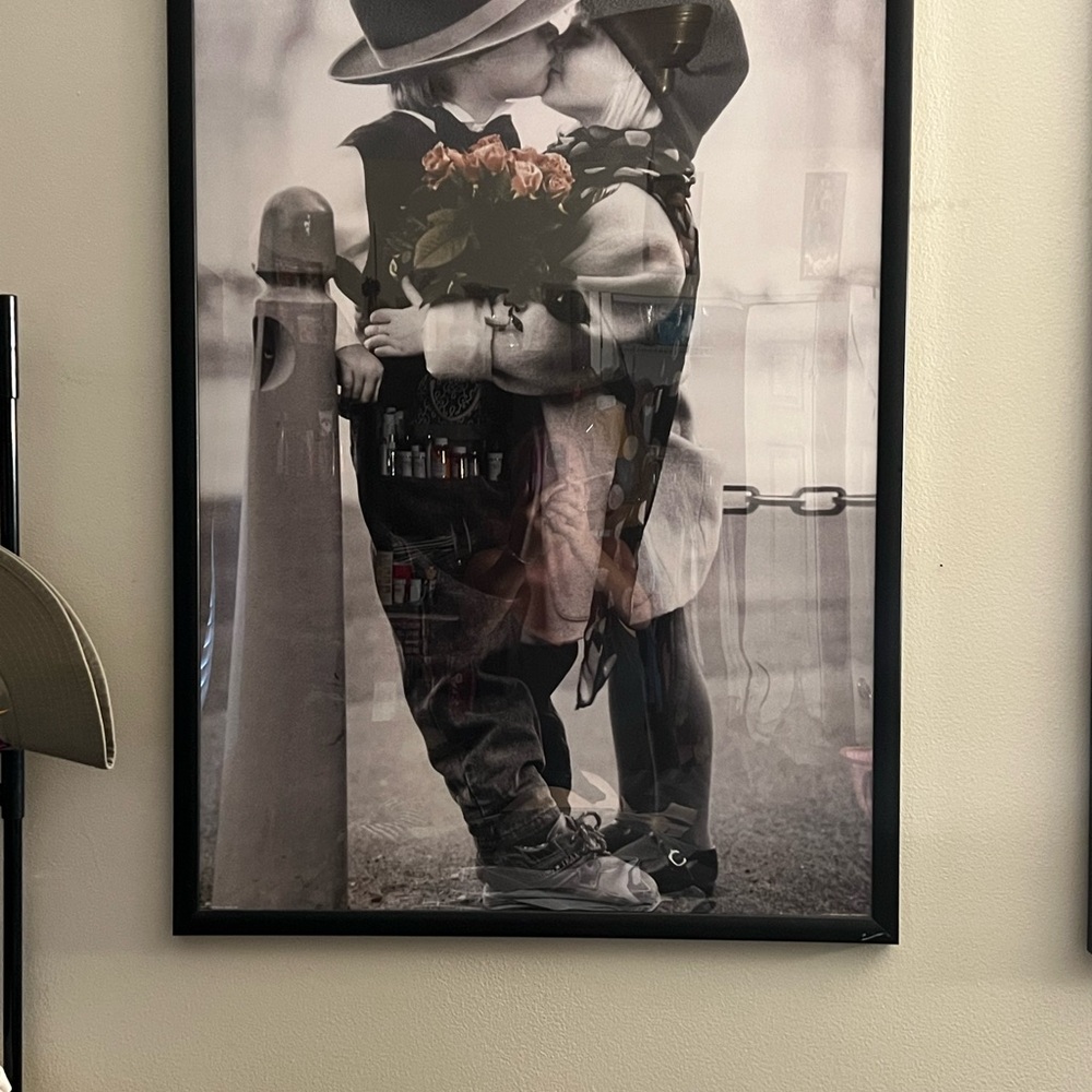 Charming Vintage Art Print with Child and Rose - Picture 3 of 4